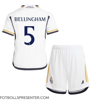 Real Madrid Jude Bellingham #5 Hemmatröja Barn 2023-24 Kortärmad (+ korta byxor)
